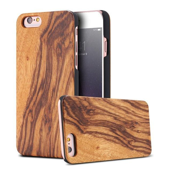ECO Friendly Wood Phone Cases For iPhone 8 7 6 6s 5 5s SE X  & Samsung S6 S7 S8 Edge Shell