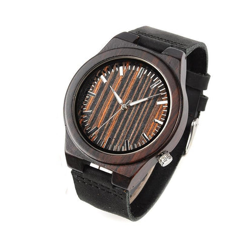 LW16 - Ebony Wood Watch